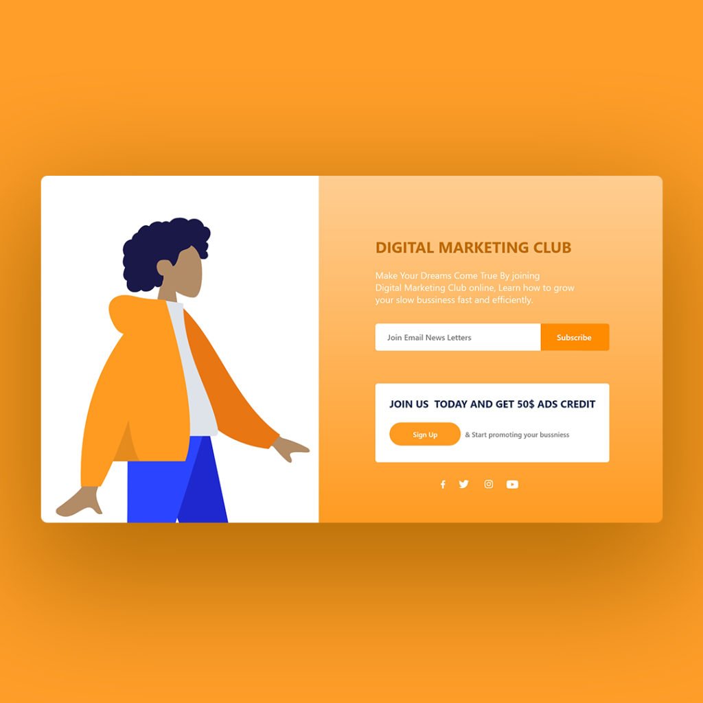 Responsive Landing Page Using HTML, CSS